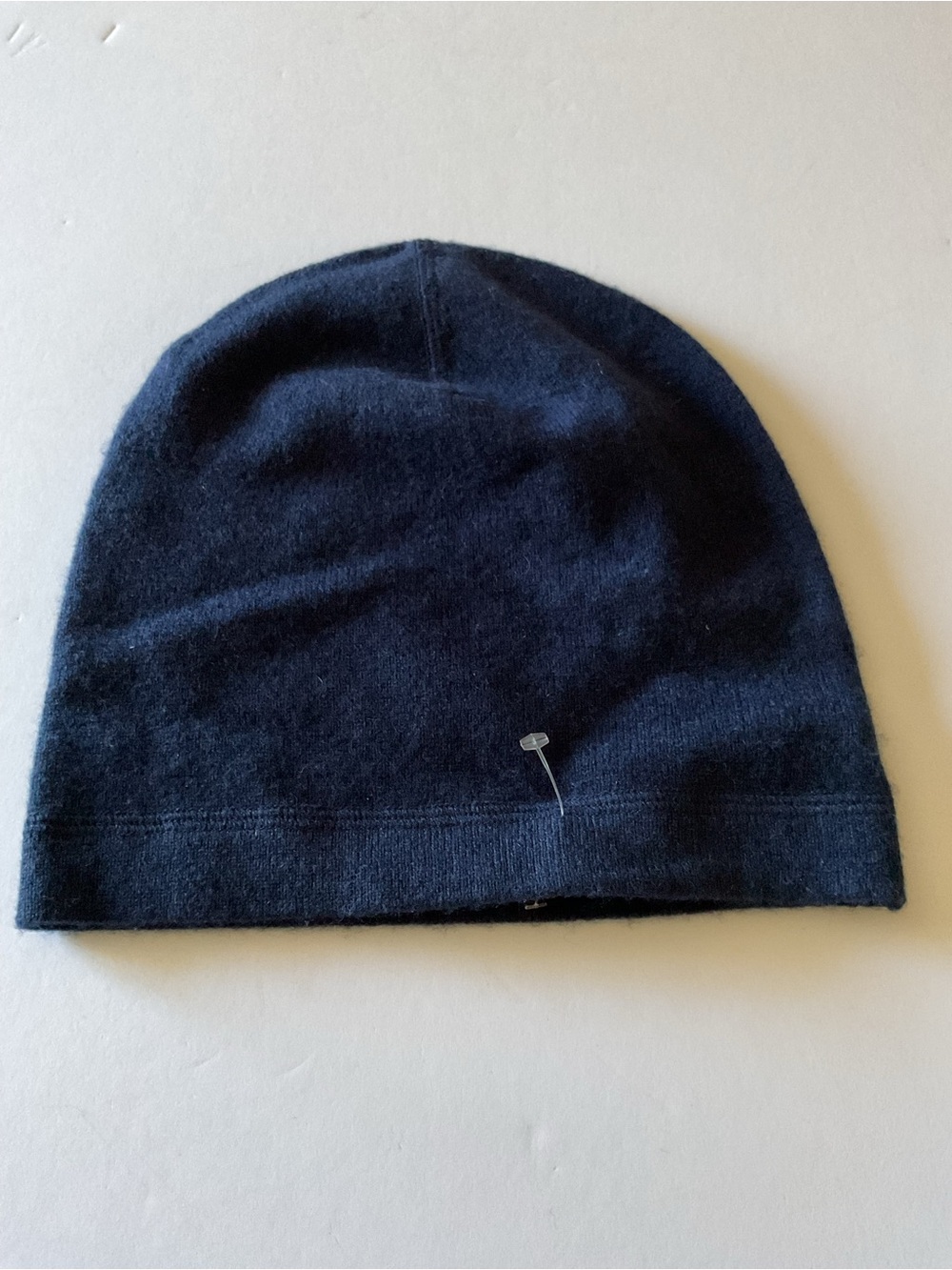NORDSTROM MENS WOOL AND CASHMERE BEANIE NAVY BLUE OS NWOT